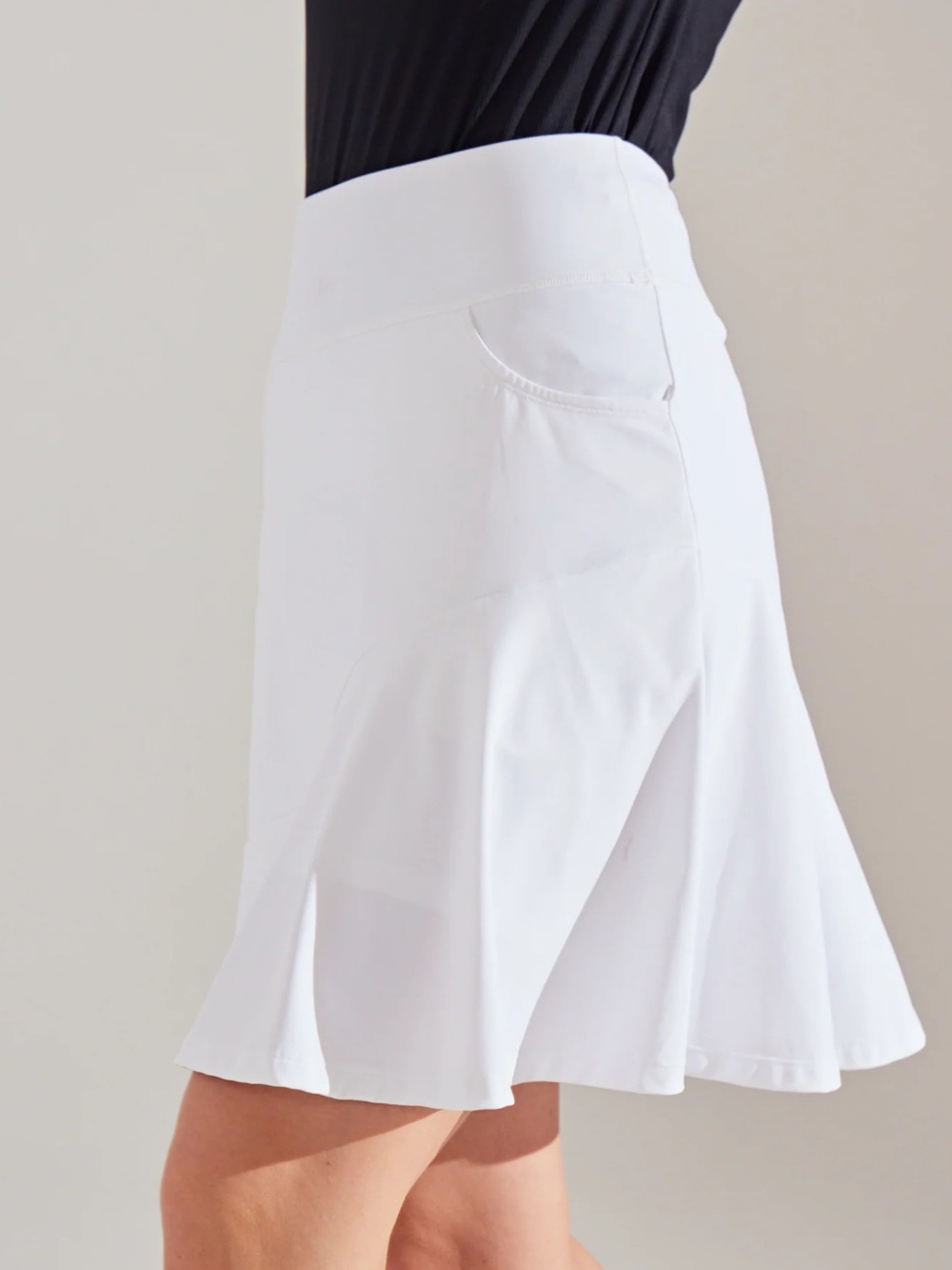 Luga White Circle Skirt - Women's Skater Skirt